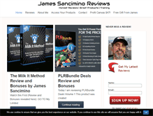 Tablet Screenshot of jamessancimino.com